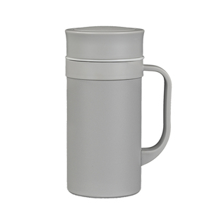 景德镇陶瓷内胆养生办公杯男士泡茶装中药保温杯带月牙手柄杯子