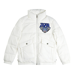 金刚铁甲立领白色白鸭绒羽绒服男短款面包服休闲外套男款保暖上衣