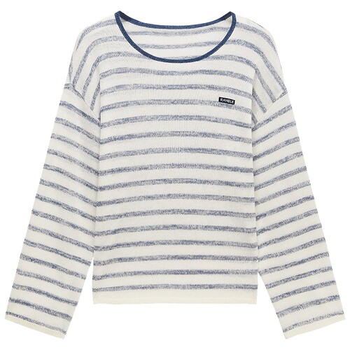 【新品】OCHIRLY欧时力 针织衫2026春莱赛尔亚麻条纹轻薄空调罩衫