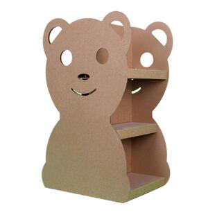 儿童瓦楞纸板书架硬纸壳DIY幼儿园手工制作区角置物架陈列柜拼装