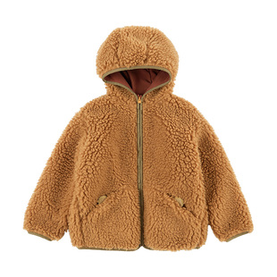 allblu幼岚小毛怪羊羔绒儿童外套女童男童冬装新款亲肤保暖童装