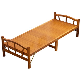 折叠床单人竹床成人家用午休神器凉床简易午睡出租房硬板竹板木床
