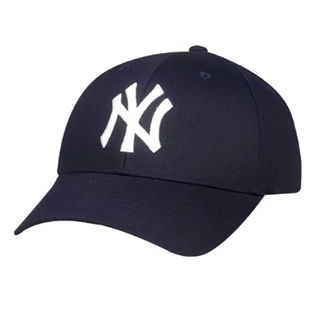 韩国MLB帽子NY洋基队硬顶字母刺绣遮阳棒球帽大头围鸭舌帽显脸小