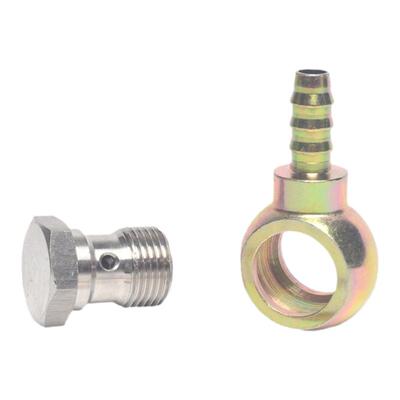 banjo鱼眼供油螺丝M18*1.5转9MM to barb 油泵转接倒钩宝塔接头