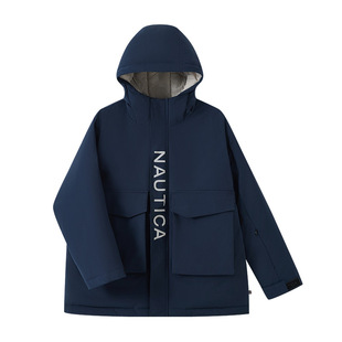 【三防雪壳】NAUTICA童装男童女童冲锋户外秋冬季儿童羽绒服外衣