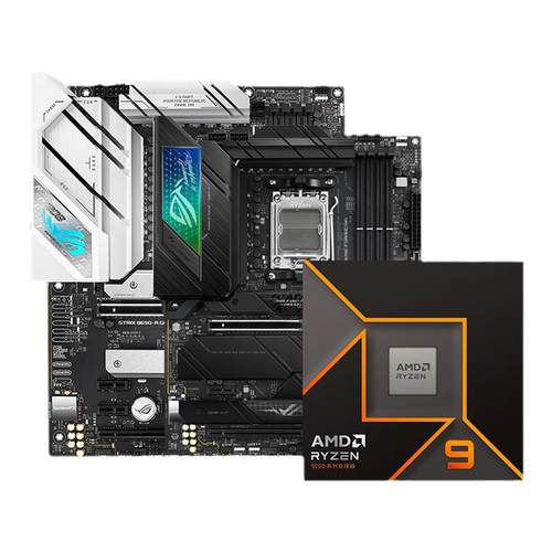 AMD锐龙9000系列R9 9950X盒装处理器搭华硕ROGX670主板CPU板U套装