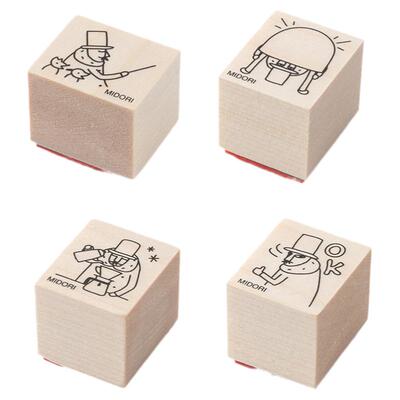 midoriOjisan30周年木制印章