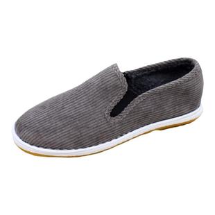 冬季老北京布鞋男加绒保暖棉鞋加厚二棉西山手工牛筋底潮流灯芯绒