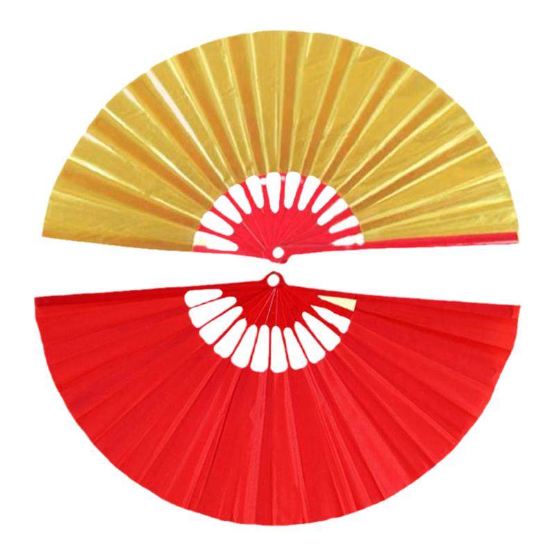 金色太极扇响扇塑骨折不断舞蹈扇