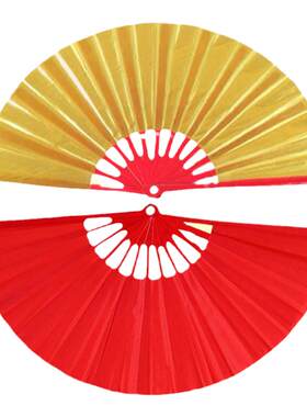 金色太极扇响扇塑骨折不断舞蹈扇