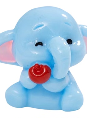 可爱小象萌粒公仔桌面车载摆件