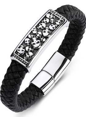 欧美复古朋克风骷髅头