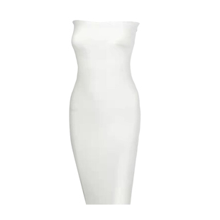 nicky 白富美度假风蝴蝶结挂脖甜美修身连衣裙女夏温柔风法式仙女