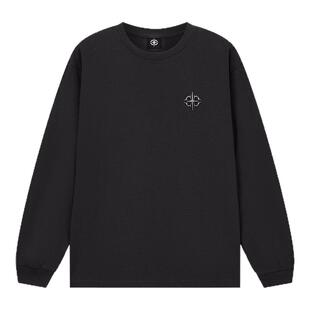 DICETINY OE纱基础休闲男春秋季新款圆领宽松大码上衣情侣款长袖T