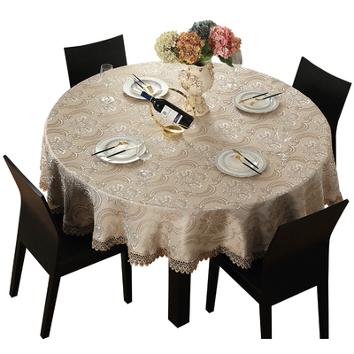 欧式风圆形浪漫蕾丝圆桌餐桌台布