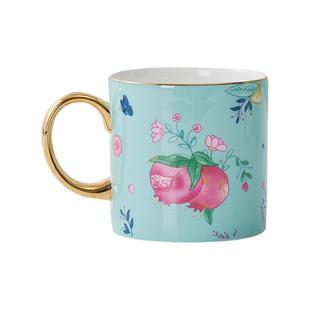 华光国瓷高档轻奢骨瓷马克杯水杯茶杯260ml生日送礼礼物 珐琅石榴