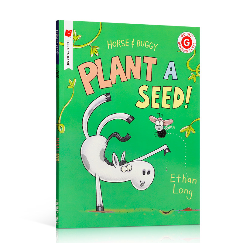 英文原版绘本Horse & Buggy Plant a Seed! 种下一颗种子 种子长成大南瓜搞笑故事书 亲子共读孩子睡前成长故事图画书4-8岁