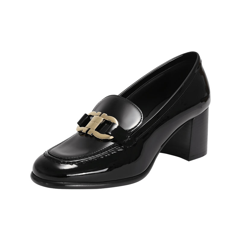 FERRAGAMO粗跟鞋单鞋跟