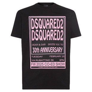 DSQUARED2/D2次方 男士时尚圆领T恤短袖上衣