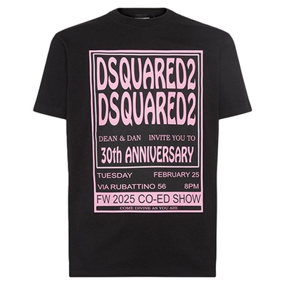 DSQUARED2/D2次方 男士时尚圆领T恤短袖上衣