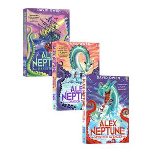 Usborne出品 亚历克斯 海神5册套装 英文原版小说 Alex Neptune 经典儿童神话故事书进口英语书籍David Owen著作平装版