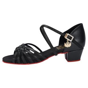 英皇舞霸女童拉丁舞鞋室内软底比赛演出练习鞋恰恰伦巴少儿拉丁鞋