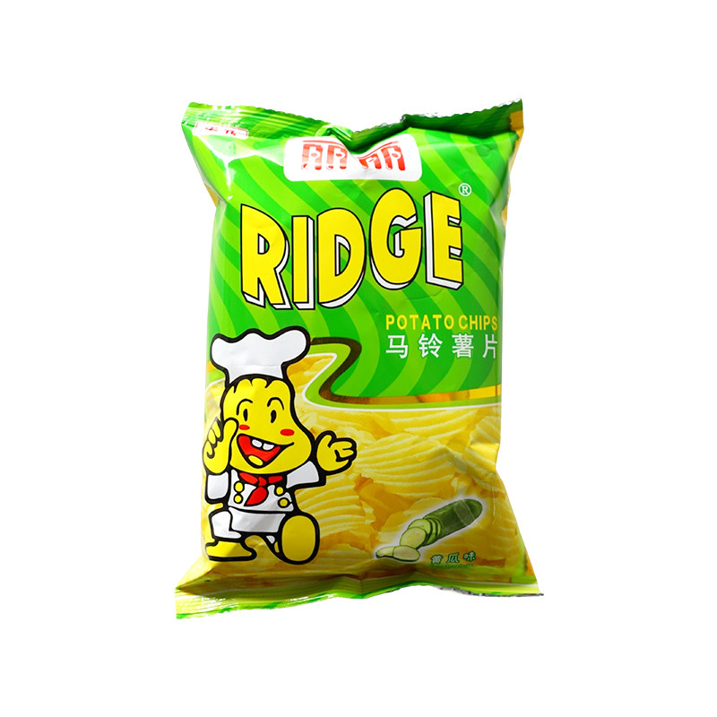 丽丽RIDGE香辣烤肉番茄海苔黄瓜味马铃薯片办公追剧解馋膨化零食