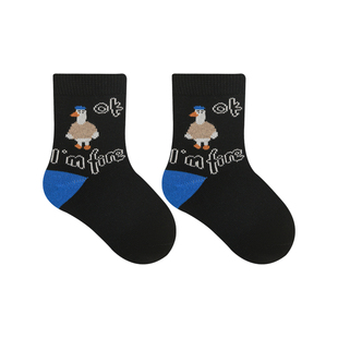 儿童中筒袜a类纯棉春秋季婴幼儿无骨男女孩小宝宝休闲学生袜薄款