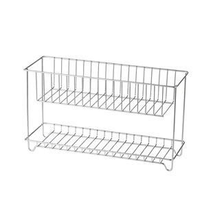 霜山304不锈钢置物架浴室护肤品牙膏水杯架卫生间台面水槽沥水架