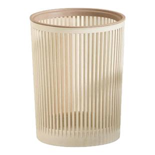 轻奢压圈垃圾桶家用简约客厅办公室厨房大容量镂空卧室卫生间纸篓