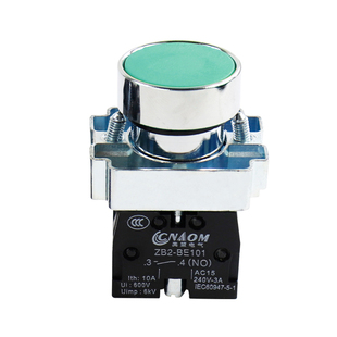 XB2-BA31C BA31C 平头绿色按钮 启动按钮 开关合金铜件银点