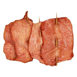 里脊肉片手抓饼配料50串新鲜冷冻半成品铁板油炸烧烤商用大鸡肉串