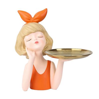 女孩托盘放钥匙收纳摆件客厅玄关