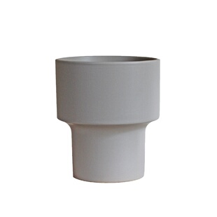 WOOKEN原创陶瓷花盆奶灰哑光高温陶盆多肉透气热带网红绿植INS