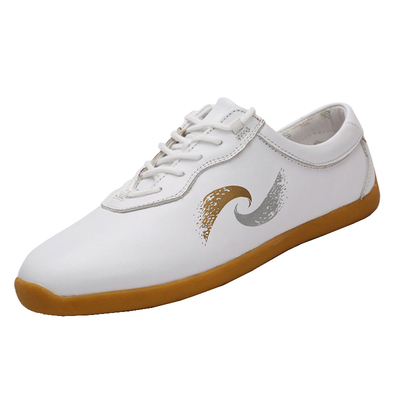 武林一号太极鞋头层软牛皮牛筋底