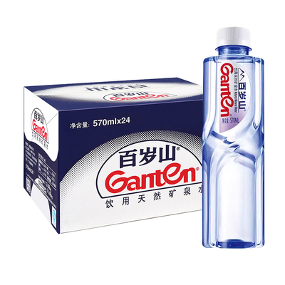 百岁山矿泉水348ml24瓶570ml整箱