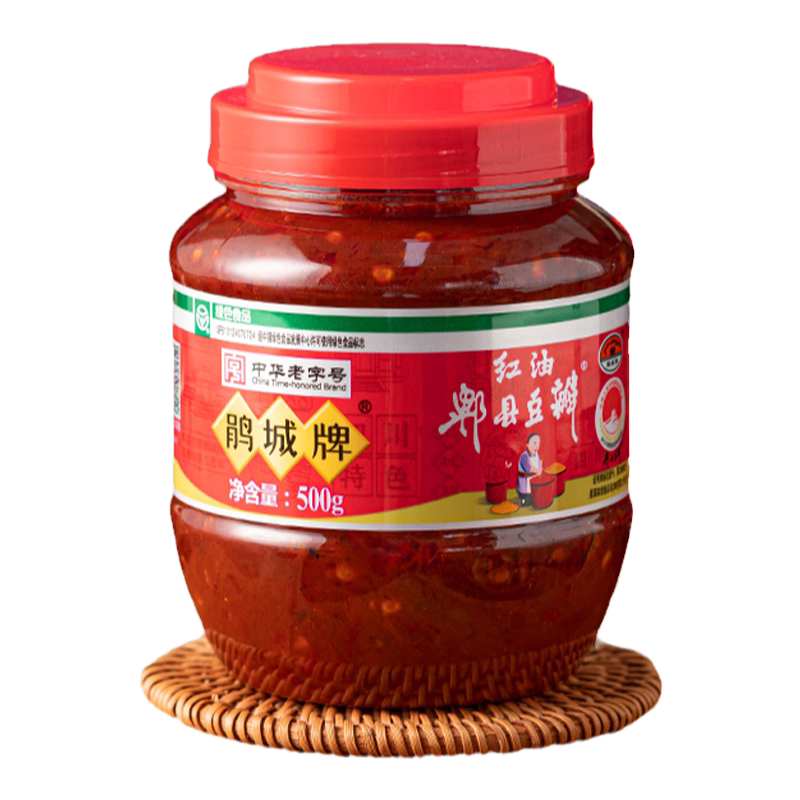 500g红油郫县豆瓣酱鹃城牌