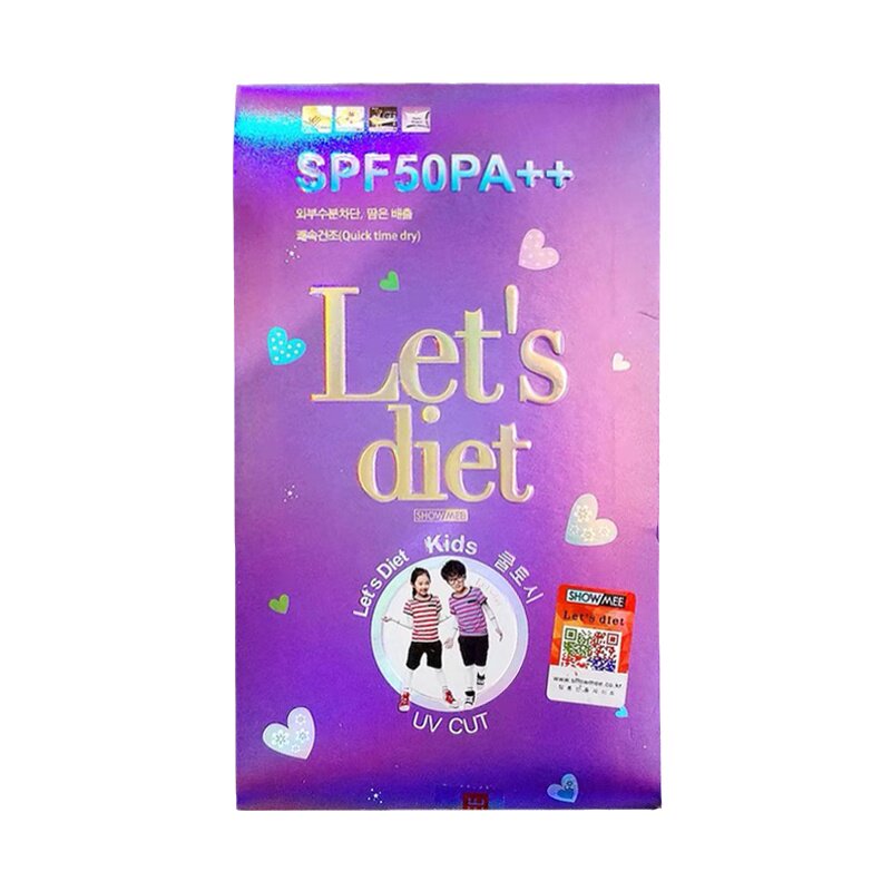 韩国lets diet冰袖儿童成人防晒抽冰丝袖套亲子护臂夏季防紫外线