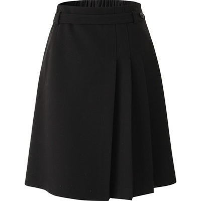 娅丽达通勤高级醋酸压褶半身裙女