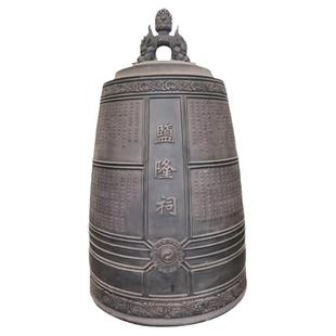 铜钟纯黄铜定制寺庙撞钟祠堂铁钟大钟青铜钟佛敲钟寺院室外冬瓜钟