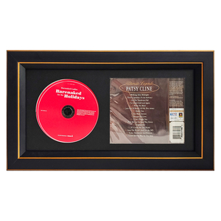 定制专辑cd明星签名唱片收藏相框装裱黑胶展示光盘保护收纳架挂墙