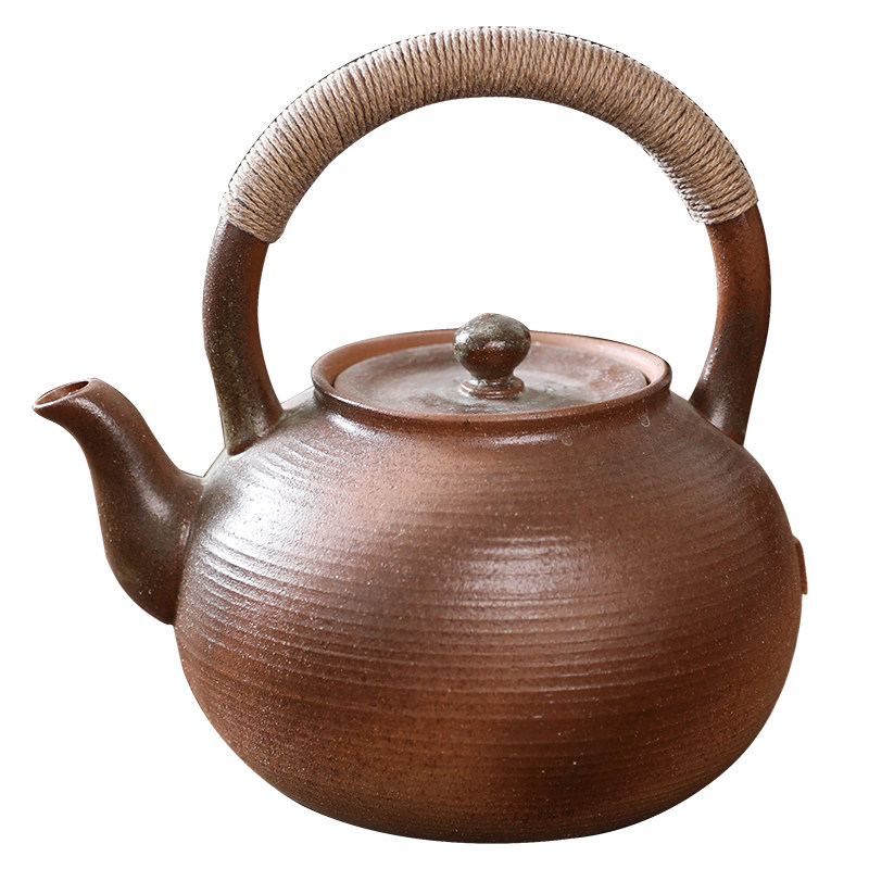 章泽雄陶瓷烧水煮茶壶窑变砂铫电陶炉大号养生壶围炉碳炉明火户外