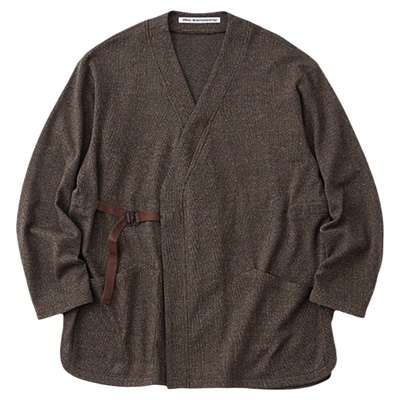 白山25FW羊毛混纺日式道袍衬衫