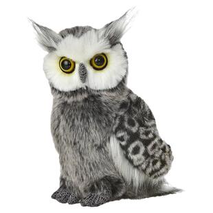 美国aurora world周边仿真动物正版猫头鹰公仔玩偶娃娃毛绒玩具