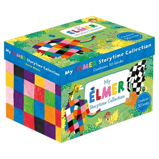 Elmer 我的花格子大象艾玛30册礼盒装 英文原版绘本 My Elmer Storytime 吴敏兰书单推荐睡前故事 David McKee 儿童英语启蒙读物