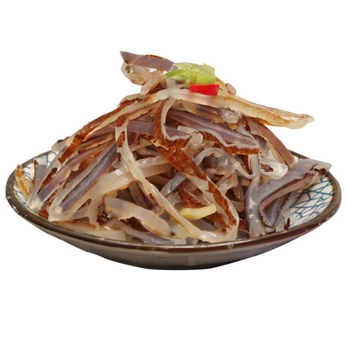 三矾提干海蜇皮野生绵蛰皮3斤/5斤桶装非即食凉拌菜盐渍海蜇皮