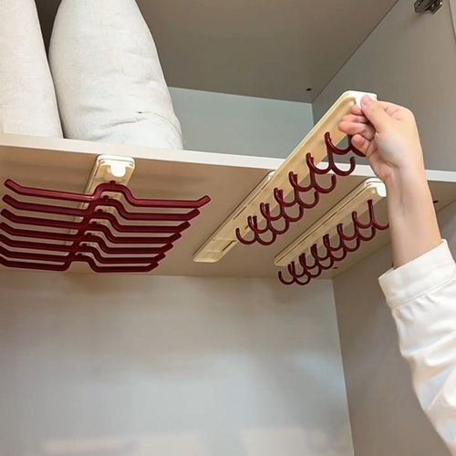 衣柜抽拉式滑轨挂钩伸缩挂衣架宿舍吊带内衣帽子文胸挂架收纳隐藏