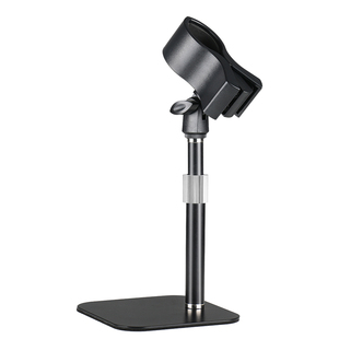 墅运桌面麦克风话筒支架电容麦夹子置物架专业直播会议通用金属架