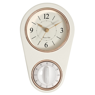 厨房用免打孔挂墙钟表冰箱贴小挂钟计时器冰箱大时钟挂表专用闹钟