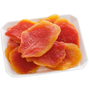 山妞木瓜干酸甜水果干200g孕妇健康零食鲜嫩红心木瓜片蜜饯果脯